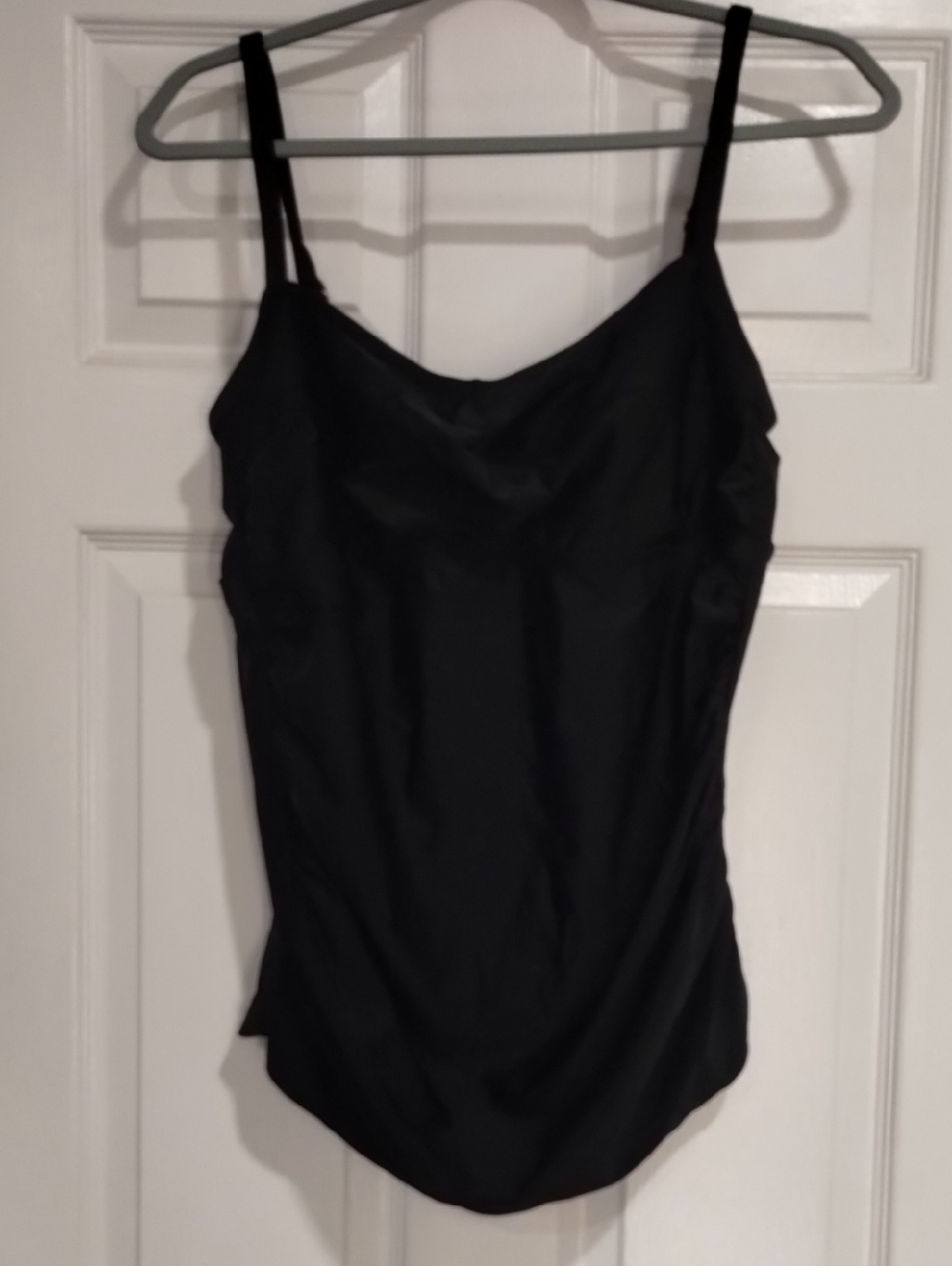 Merona Black Slim-Strap Swim Top.   (150)